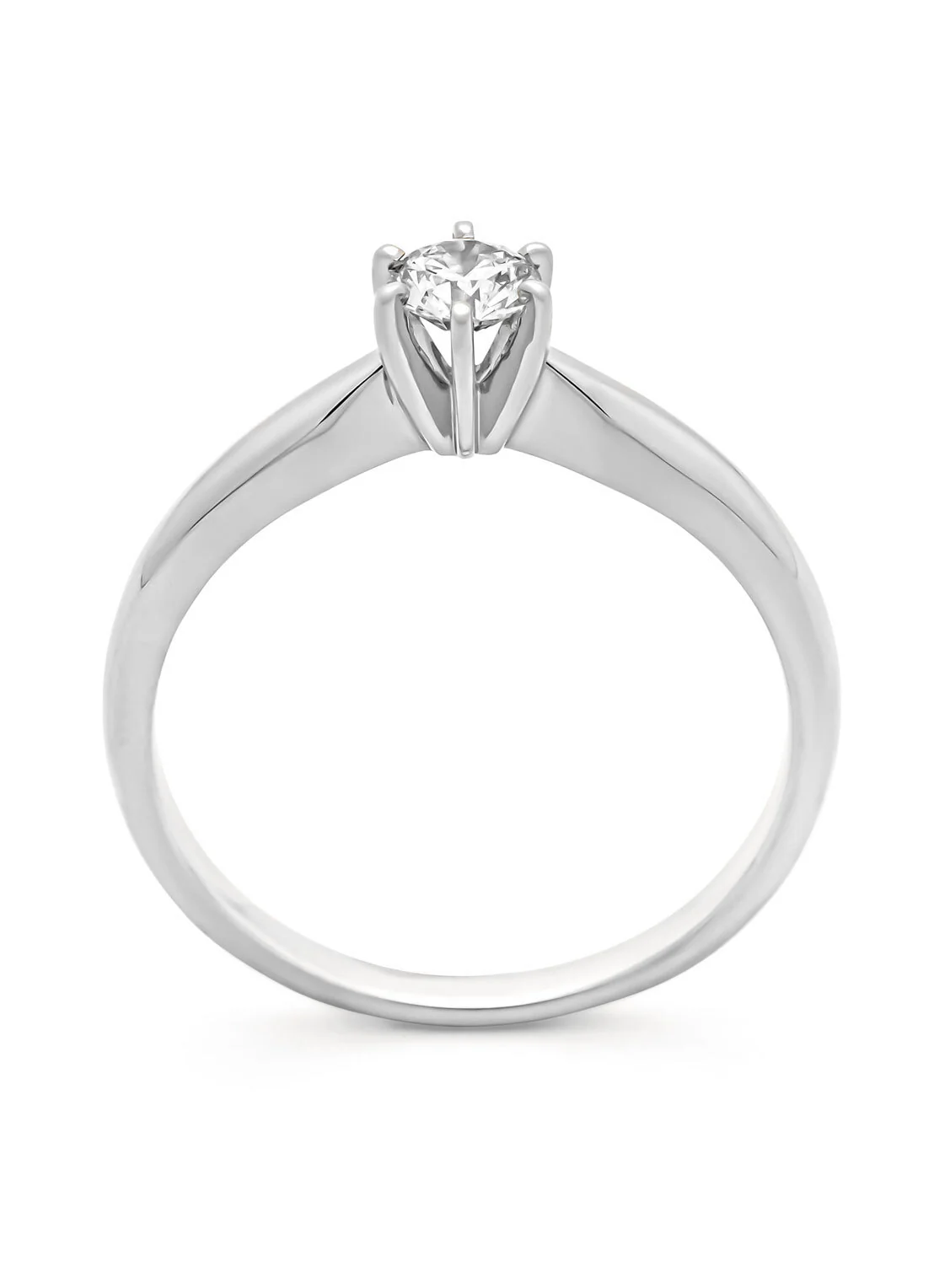 Witgouden ring, 0.25 ct diamant, Hearts & Arrows - Image 8