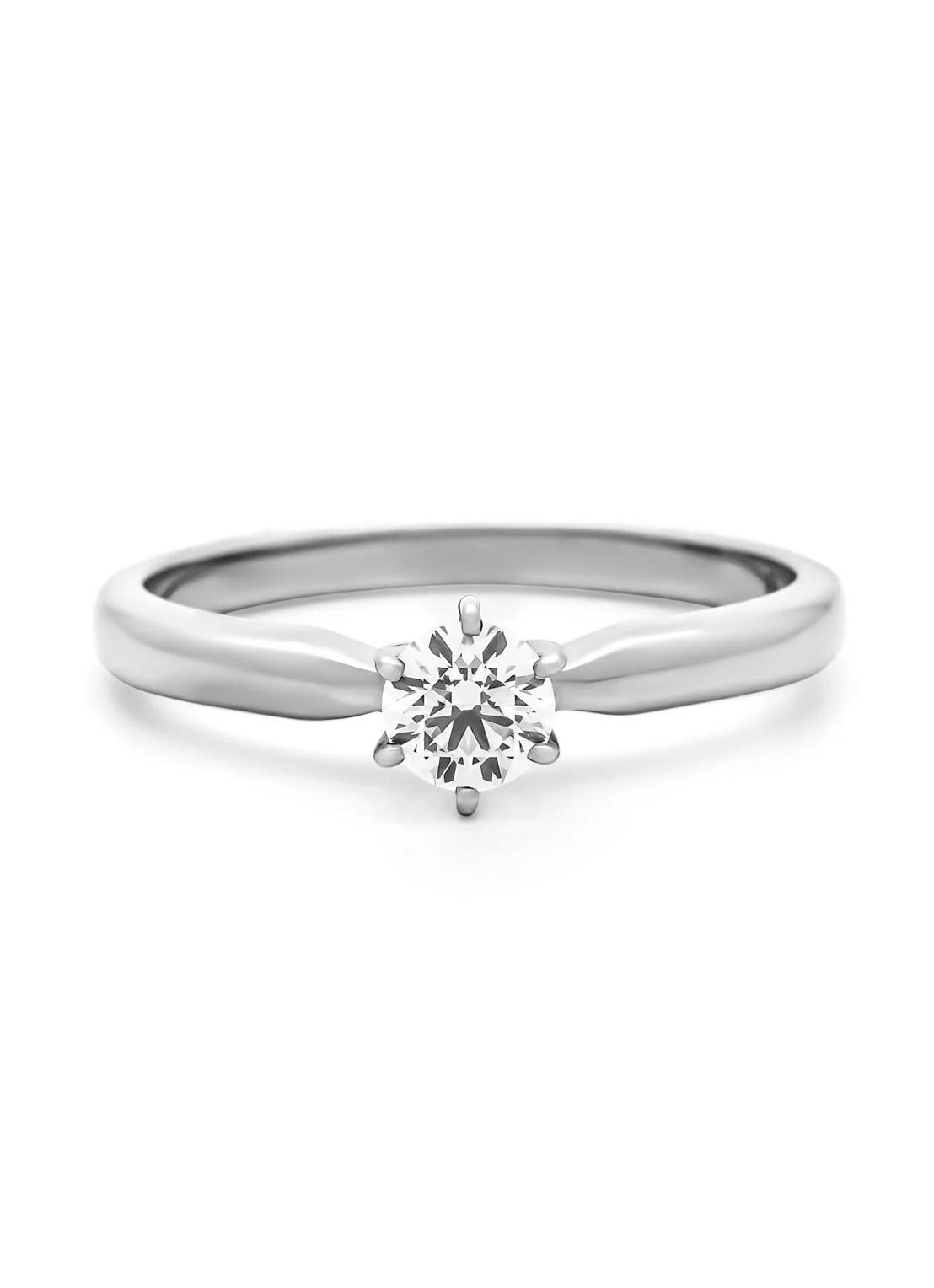 Witgouden ring, 0.30 ct diamant, Hearts & Arrows - Image 4