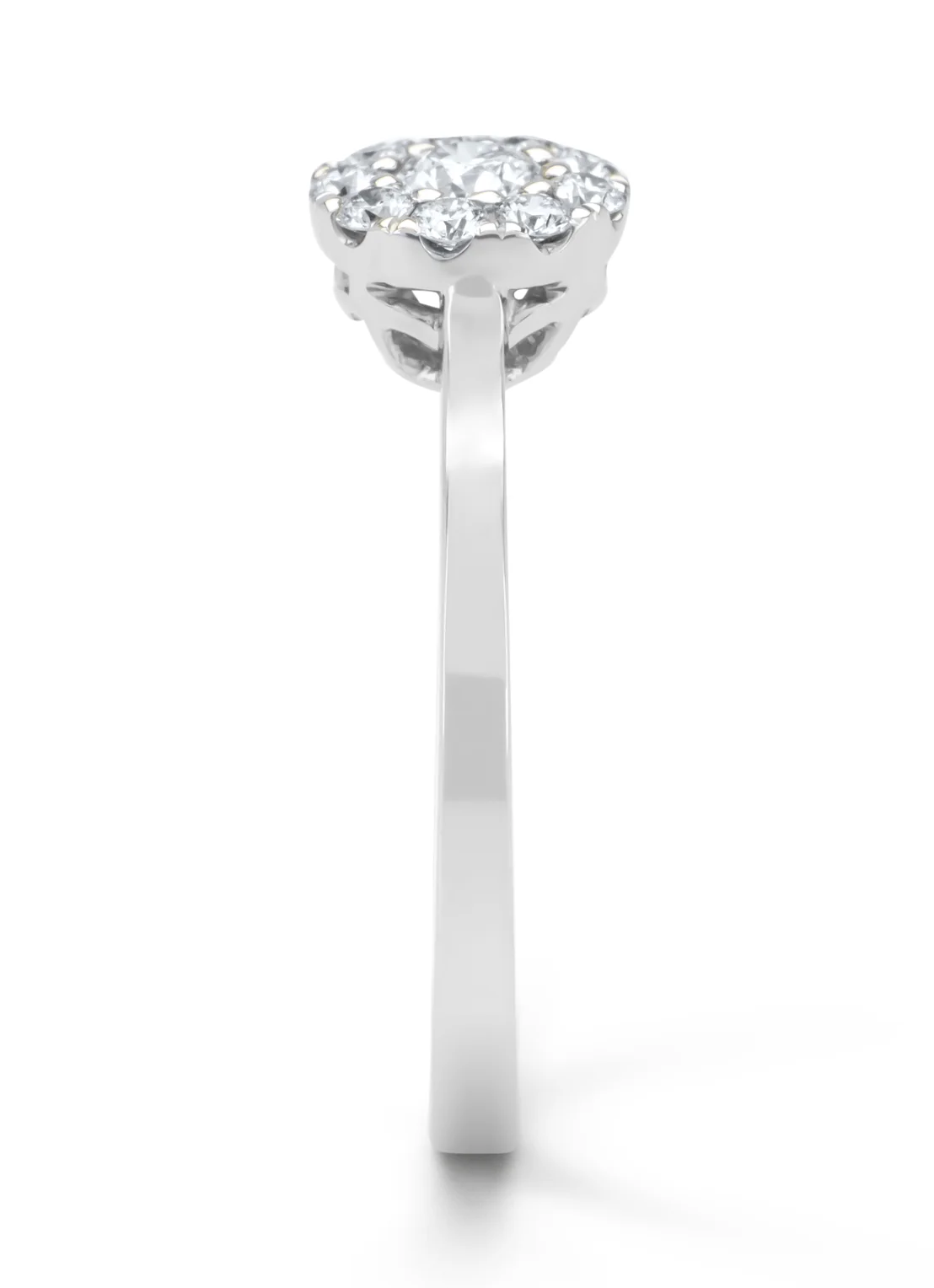 Witgouden ring, 0.30 ct diamant, Hearts & Arrows - Image 3