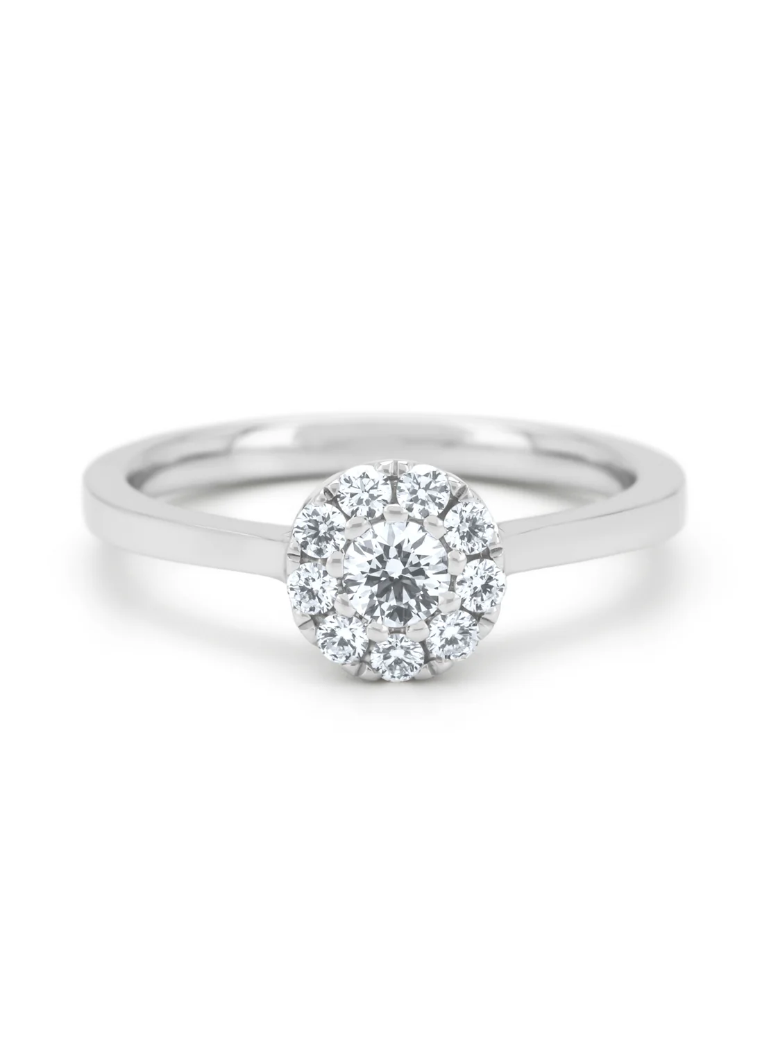 Witgouden ring, 0.30 ct diamant, Hearts & Arrows - Image 4