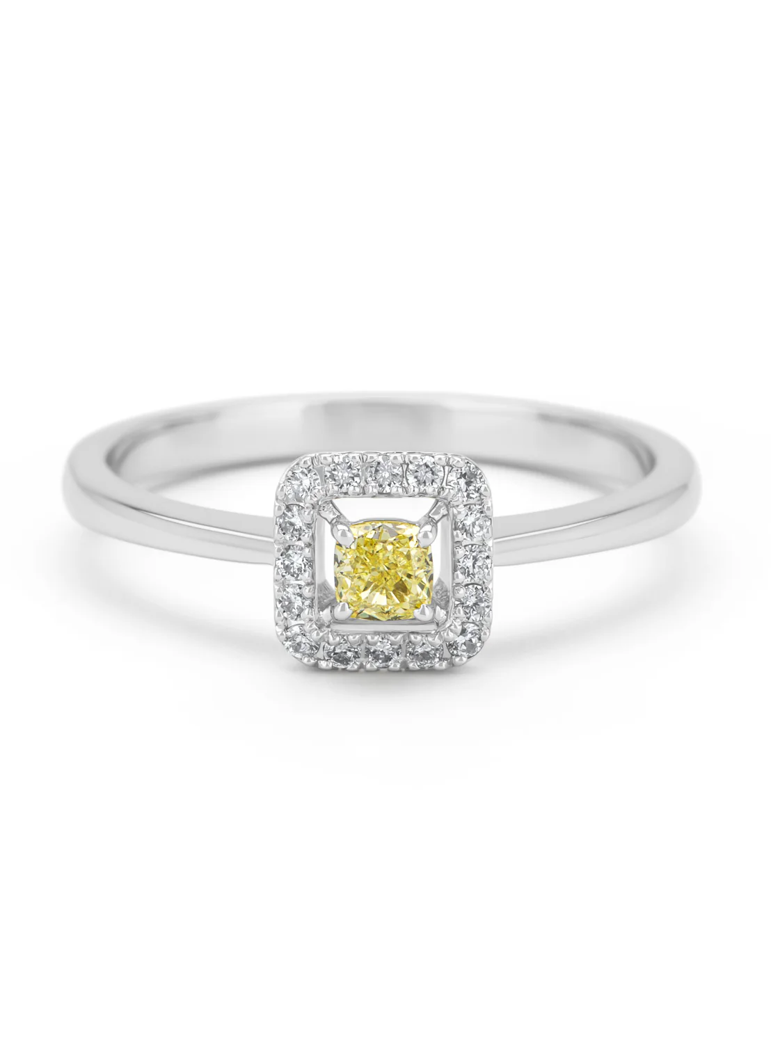 Witgouden ring, 0.30 ct diamant, Petite Romance - Image 5