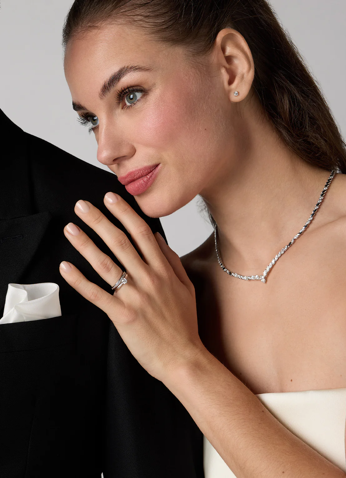Witgouden ring, 0.33 ct diamant, Perfect Match - Image 3