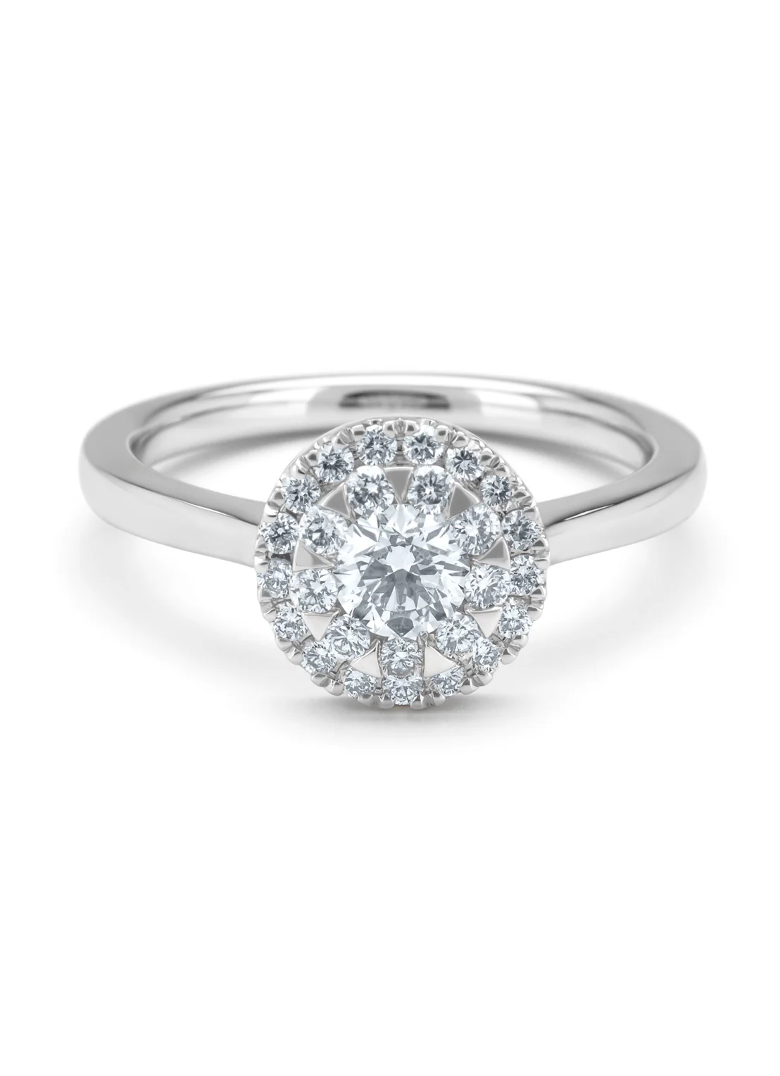 Witgouden ring, 0.62 ct diamant, Solitair - Image 4