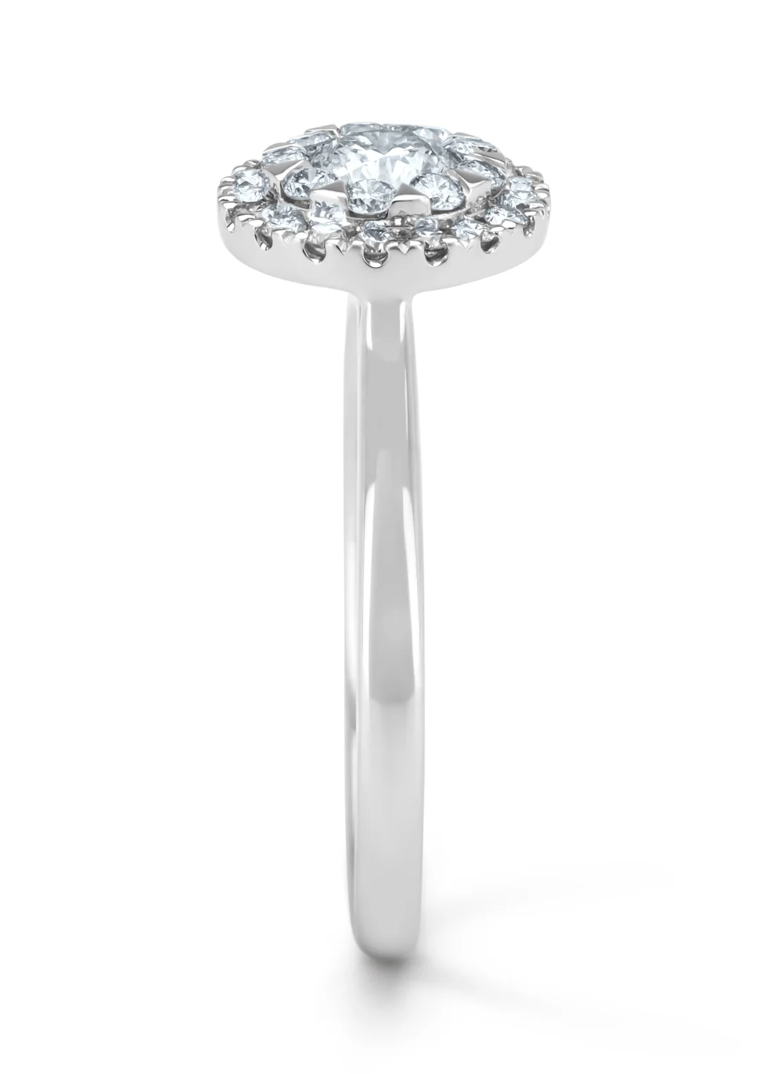 Witgouden ring, 0.62 ct diamant, Solitair - Image 5