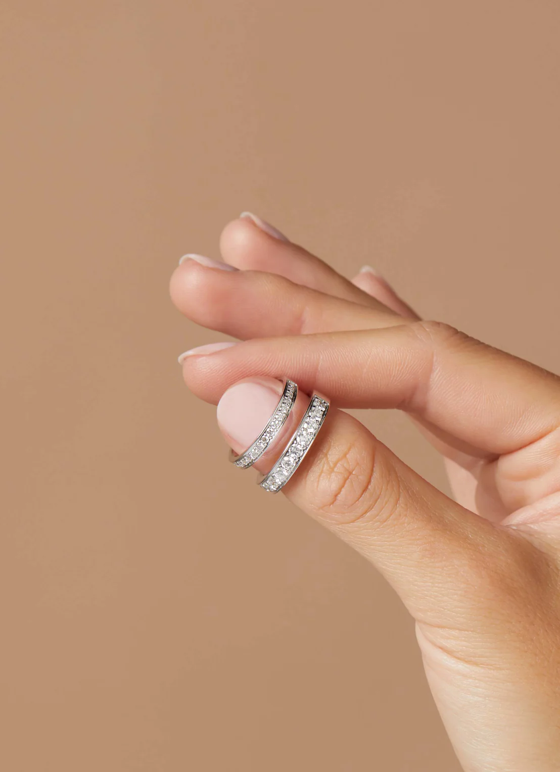Witgouden ring, 0.77 ct diamant, Wedding - Image 3