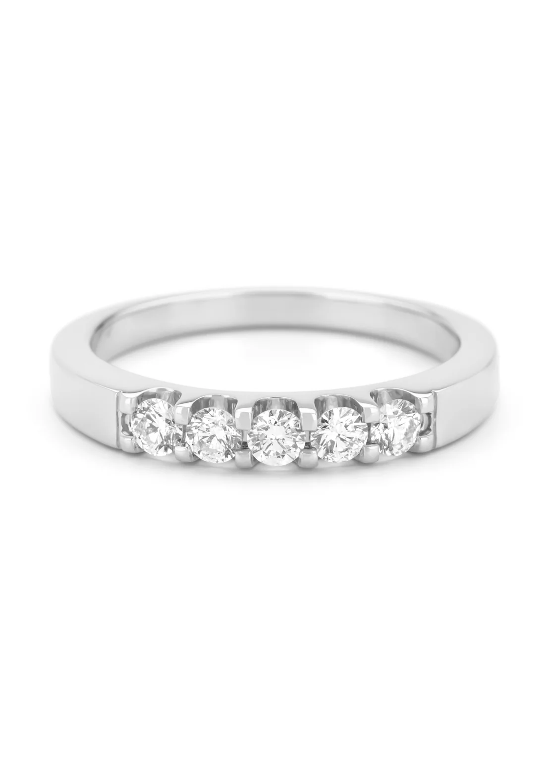 Witgouden ring, 0.35 ct diamant, Wedding - Image 2