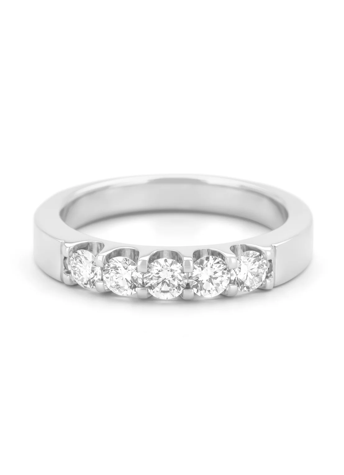 Witgouden ring, 0.55 ct diamant, Wedding - Image 2