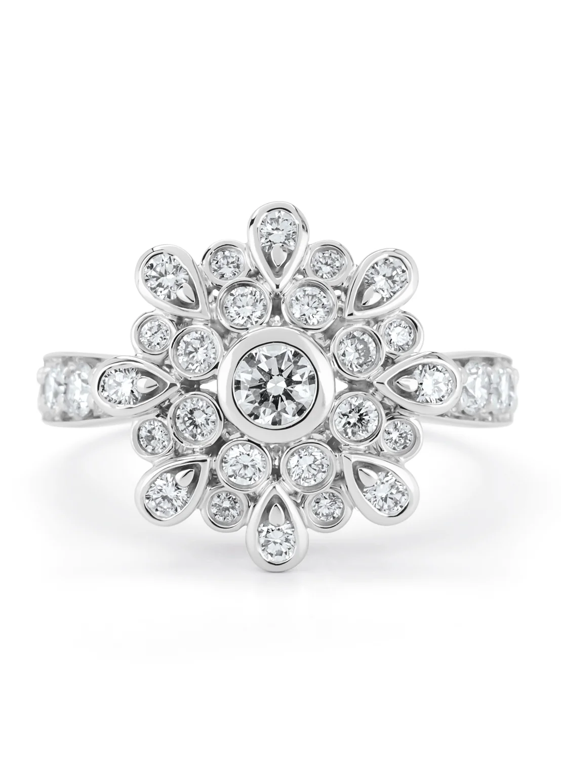 Witgouden ring, 1.20 ct diamant, Since 1904 - Image 3