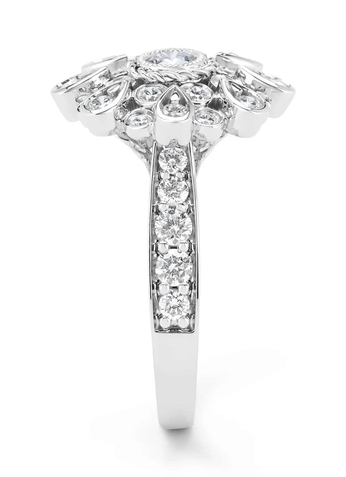 Witgouden ring, 1.20 ct diamant, Since 1904 - Image 3