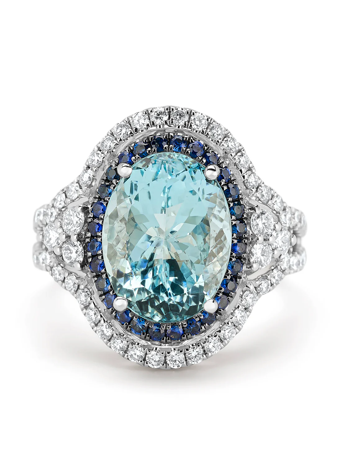 Witgouden ring, 4.98 ct aquamarijn, Gallery - Image 4