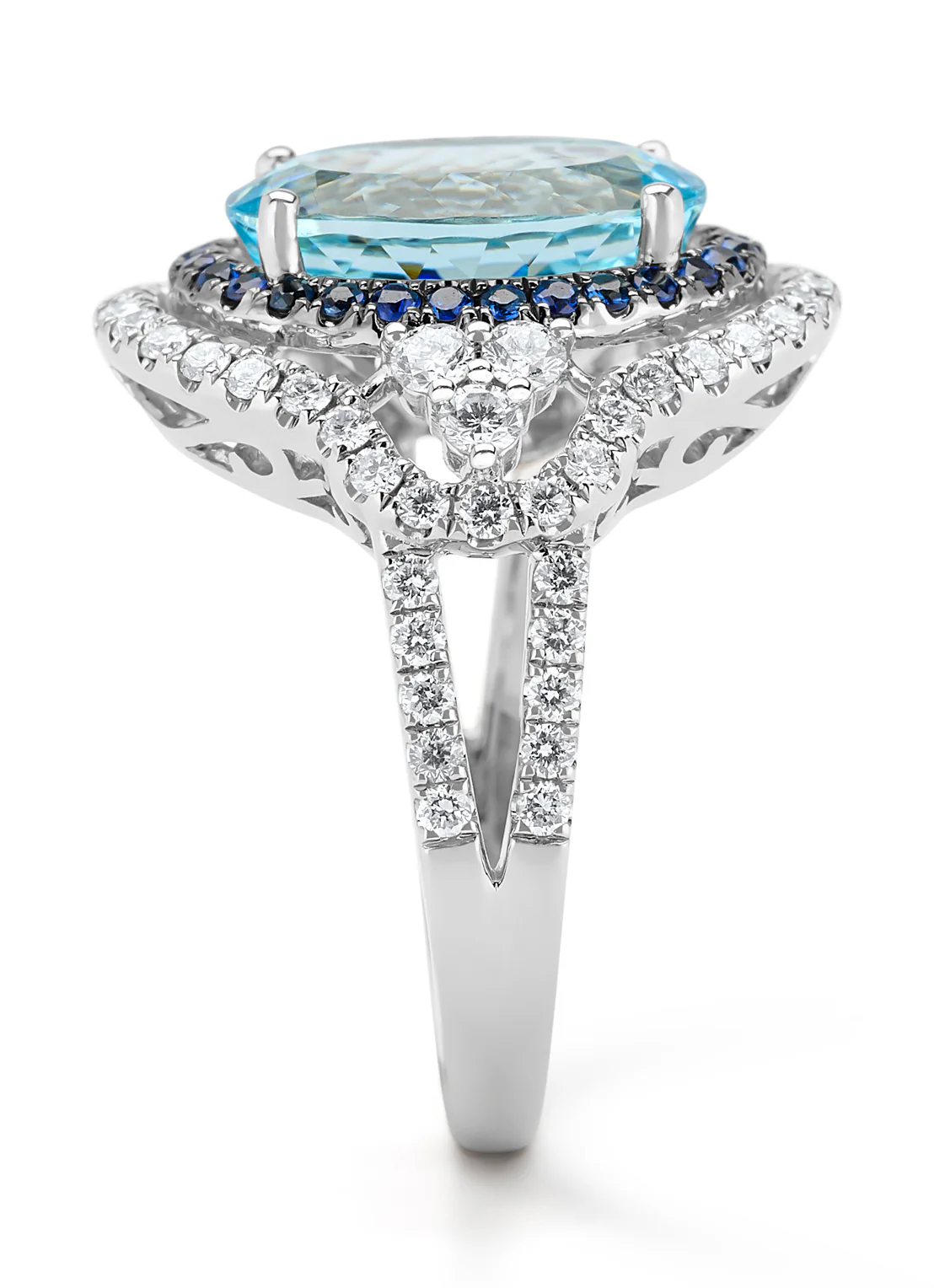 Witgouden ring, 4.98 ct aquamarijn, Gallery - Image 5