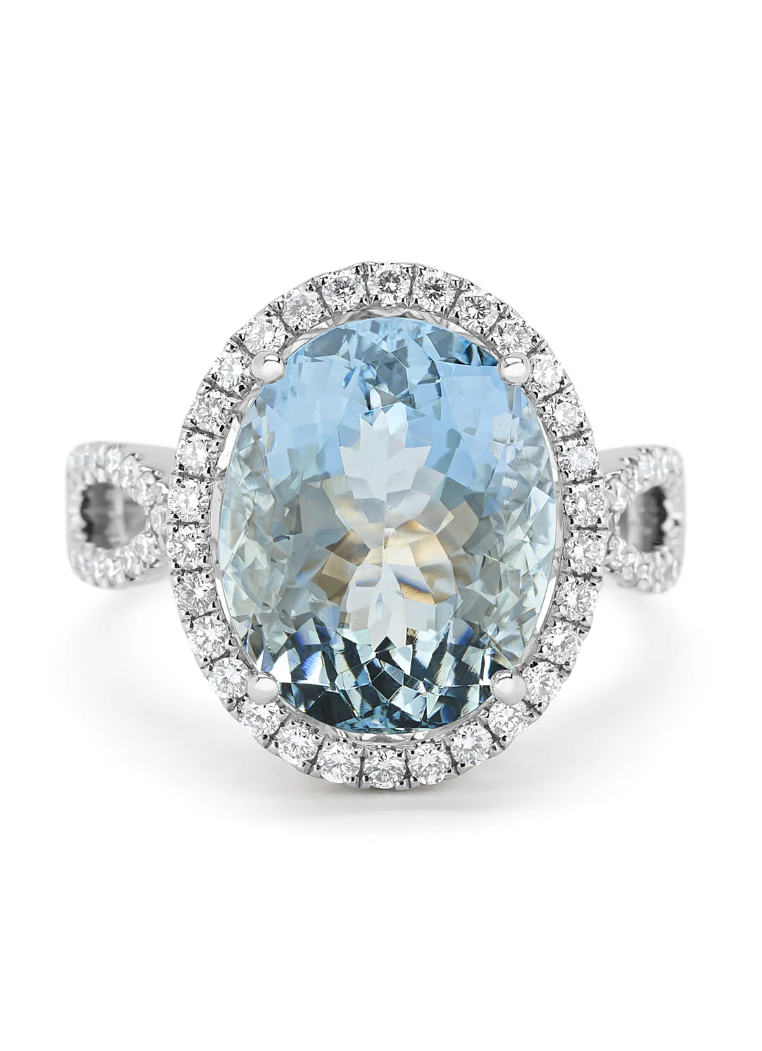 Witgouden ring, 6.86 ct aquamarijn, Gallery - Image 5