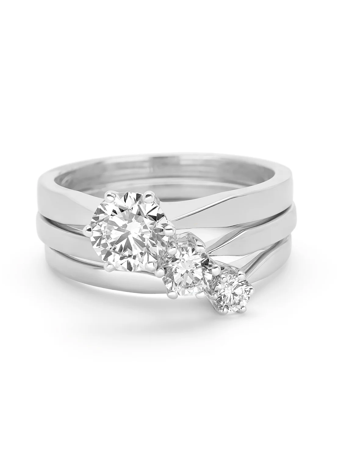 Witgouden solitairring, 0.23 ct diamant, Groeibriljant - Image 7