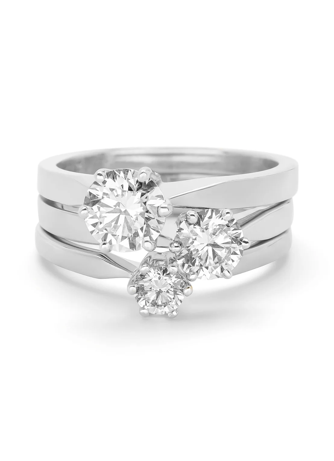 Witgouden solitairring, 1.00 ct diamant, Groeibriljant - Image 6